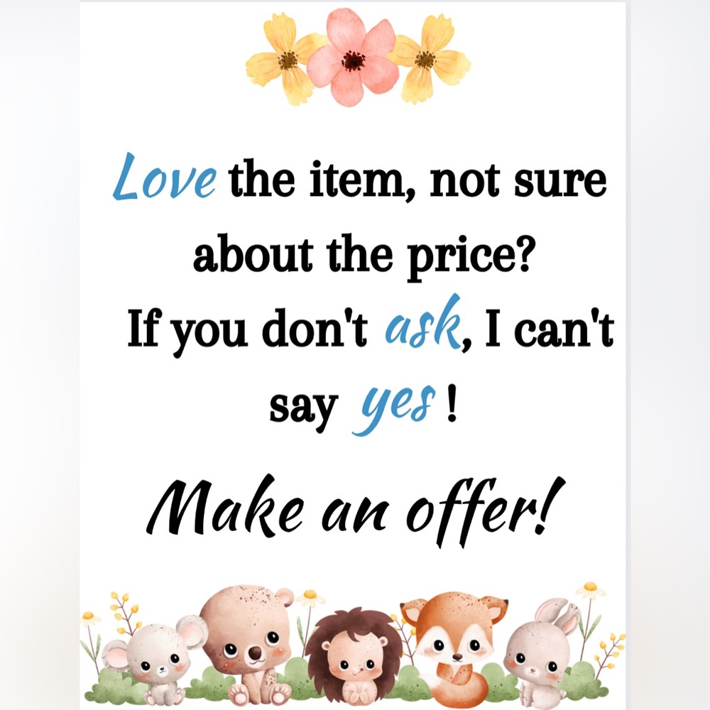 No reasonable offer refused. We know bundling saves on shipping
